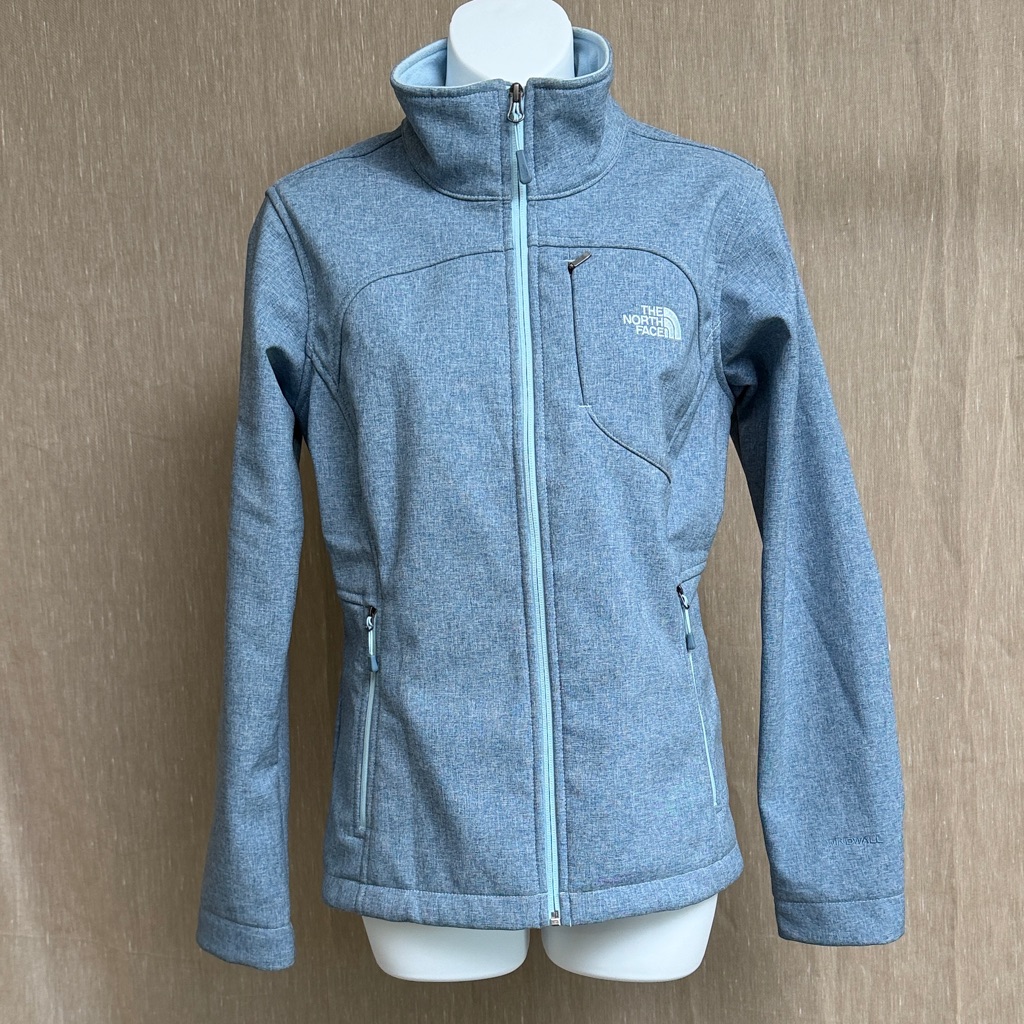 The North Face Women's Heathered Sky Blue Fullzip Utility Jacket